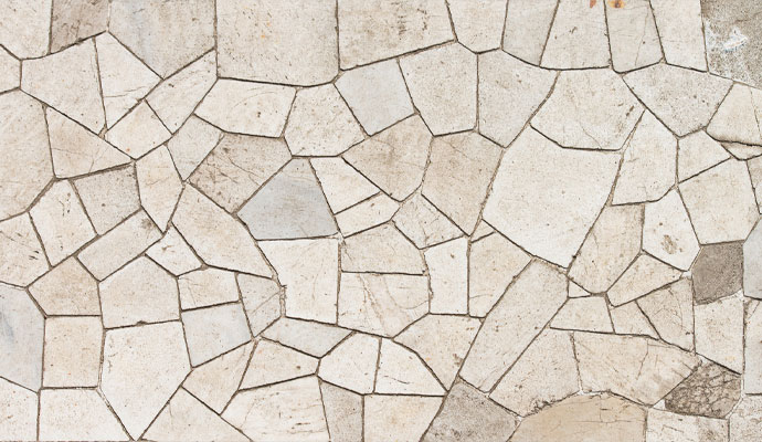 Clean stone floor