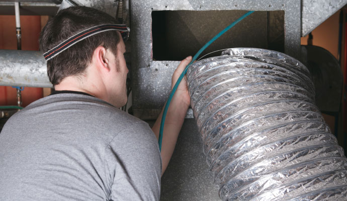 Duct system smoke removal technician