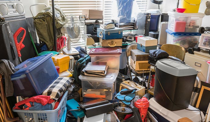 A hoarded house