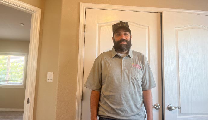 Trujillo's Cleaning Company crew member