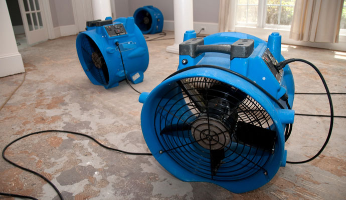 Plumbing leak damage cleanup service