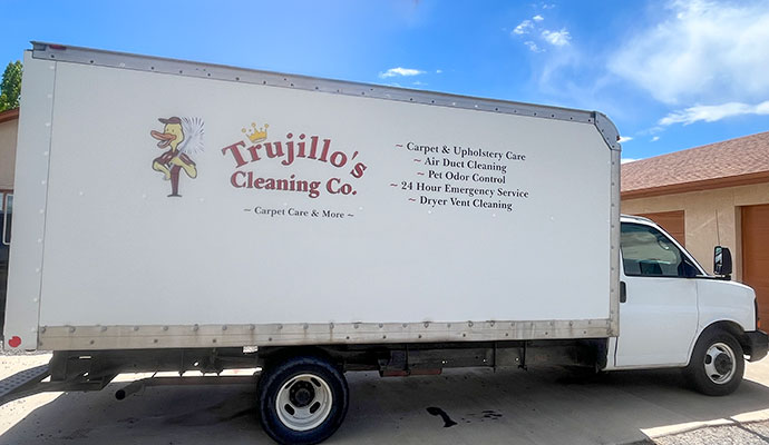 Trujillo's Cleaning Company service truck