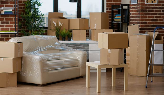 Contents pack-out and secure storage during restoration