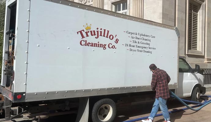 Trujillo's Cleaning service vehicle